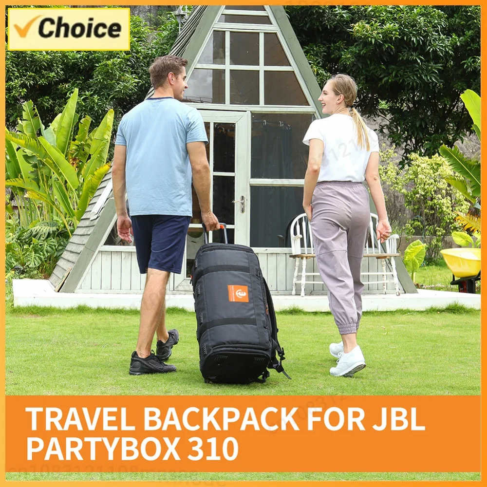 Waterproof Bluetooth-compatible Speaker Storage Bag Large Capacity Foldable Speaker Backpack Breathable for Partybox 310