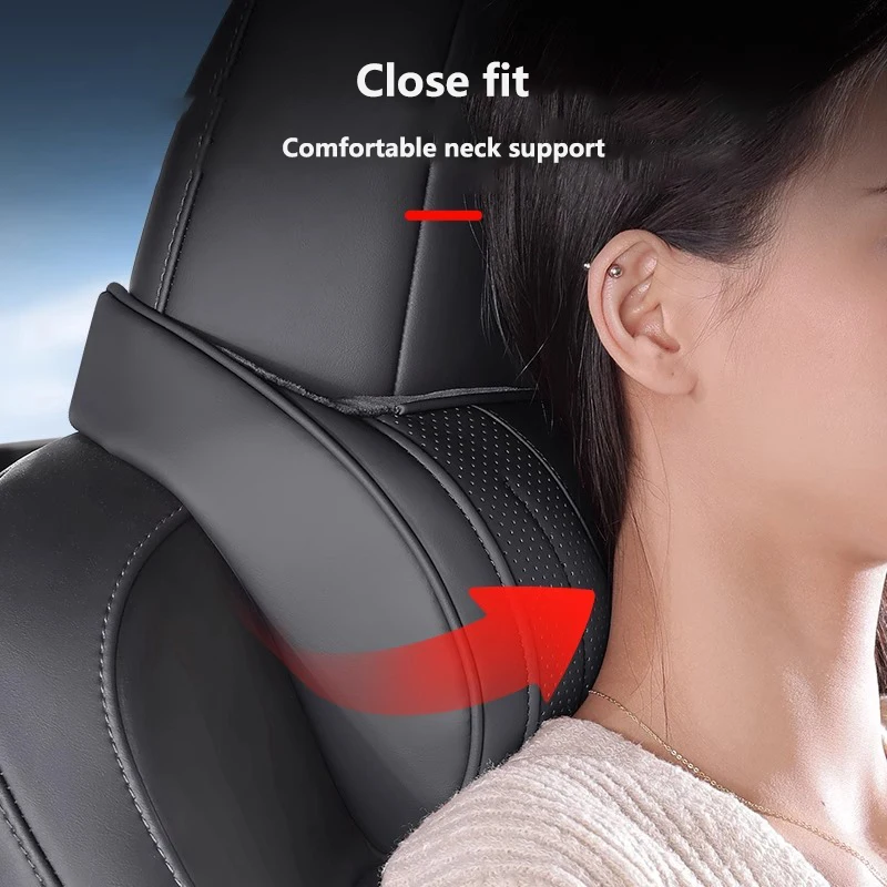 Universal Skin Friendly Comfort Advanced Automobile Headrest Neck Pillow Four Seasons Sports Seat Lumbar Support Cushion