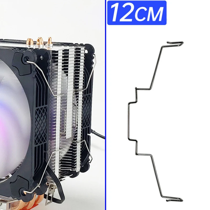 2PCS/lot 80/90/120MM Cooler Fan Buckle Computer CPU Cooling Fan Clips 304 Stainless Steel Wire Fastener Buckle Bracket