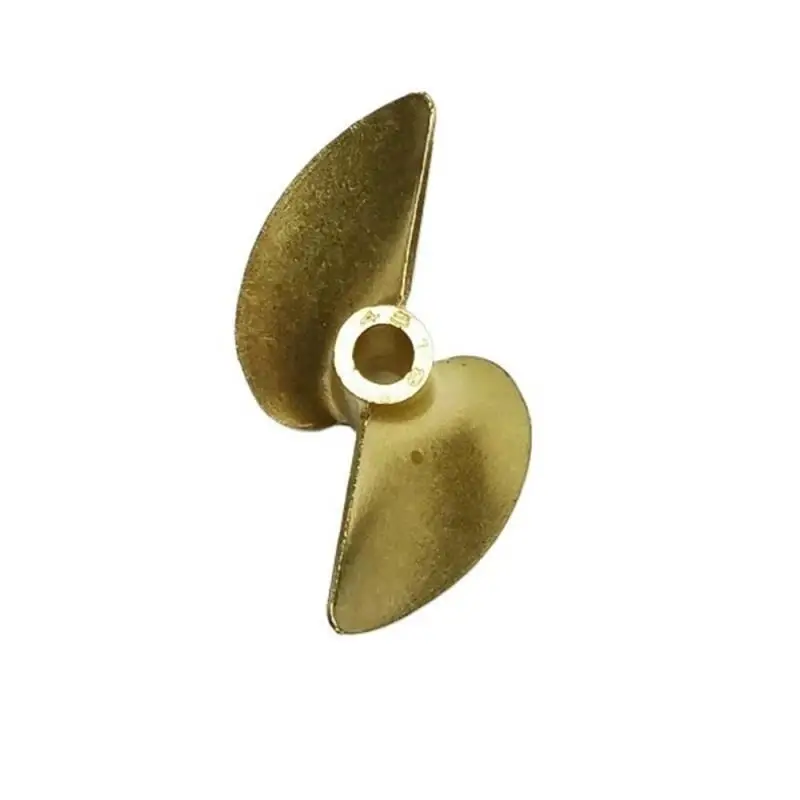 RC Boat Propeller, 36-45mm 2-Blade Beryllium Copper with 1.9 Pitch, 4-4.76mm Shaft Holes, Left Hand (Counterclockwise) Rotation