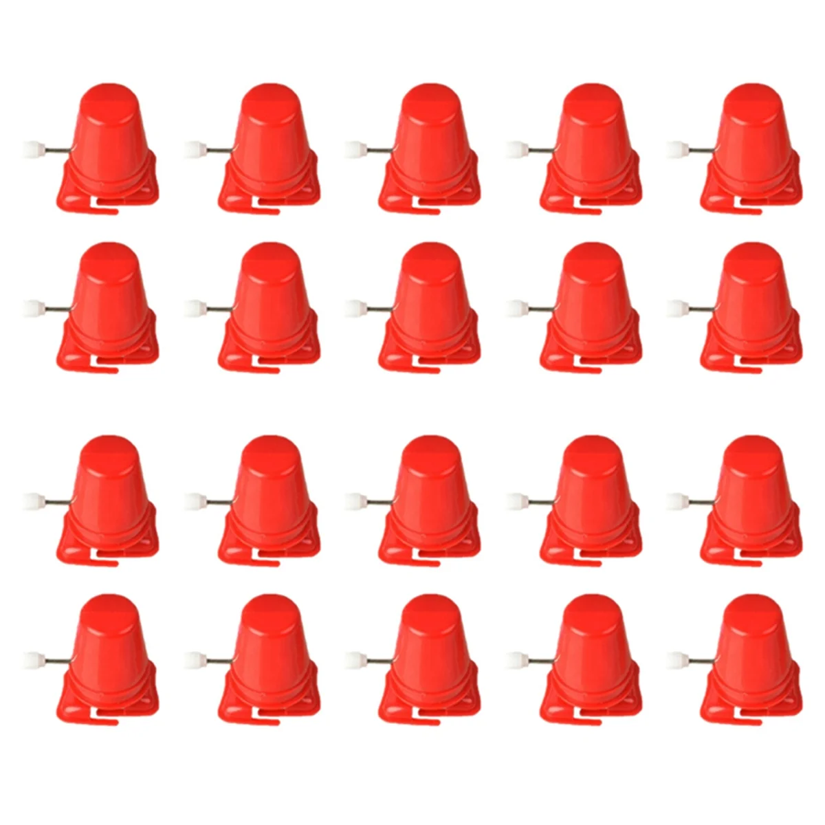 20 sztuk mechaniczny robot na nogach zabawka dla dzieci nakręcana zabawka ruch mechanizm ruch zabawka zabawki dla dziecka zabawka sportowa czerwony