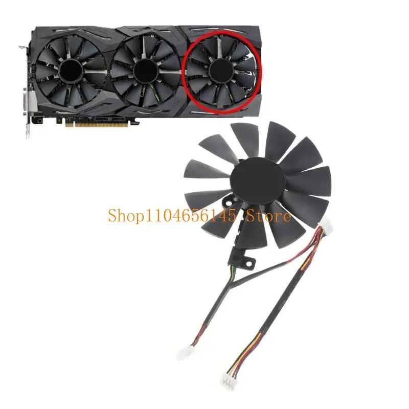 652F GPU VGA Cooler PLD09210S12HH Graphics Card Fan 4/5/6Pin Cooling Fan For STRIX 1080/980Ti/1060/1070 Video Card