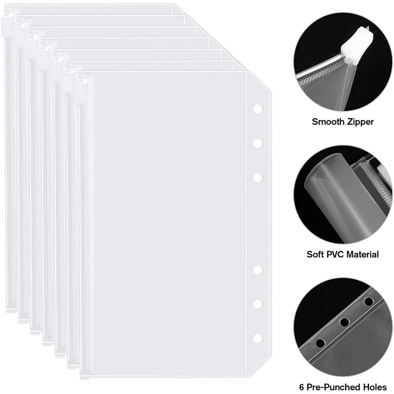 2 classeurs de budget A6 avec enveloppes à fermeture éclair, livre de planificateur budgétaire, organisateur d'économie d'argent, enveloppes d'argent violettes