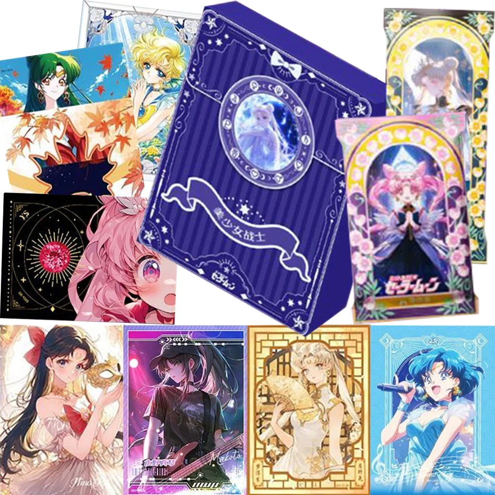 

Classic Fantasy Anime IP Sailor Moon Collection Cards Love and Justice Magical Girl Retro Trendy Exquisite Hobby Cards Kid Gift