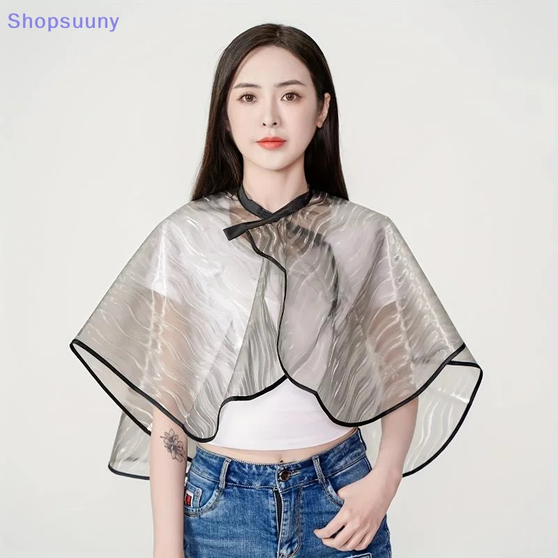 [SU]Barbershop Hairdressing Cape Waterproof Hair Coloring Wraps For Hair Color Shampoo Hair Dye Cloth Haircut Cloak Tools[SU]