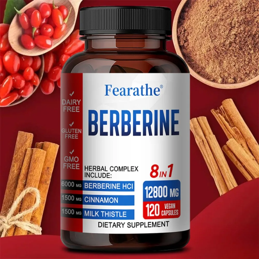 Berberine with Ceylon Cinnamon Supplement - Immune System, Cardiovascular & Gastrointestinal Function Supplement