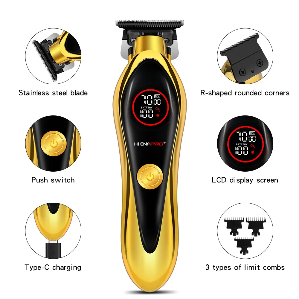 Neue Haar Trimmer Für Männer Barber Shop Professionelle Elektrische Haar Clipper Tragbare Cordless Haar Bart Rasierer Haar Schneiden Maschine