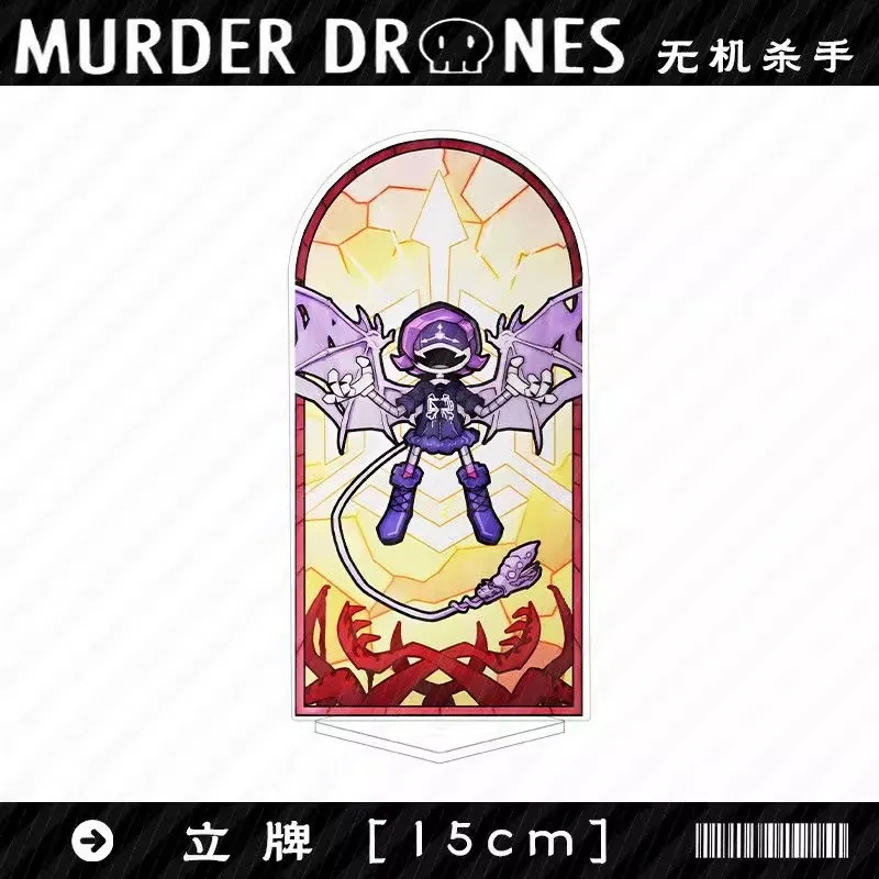 Murder Drones Season 1 Uzi Acrylic Figure Display Cartoon Stand Model Plate Desktop Ornament Anime Collectible Keychain Jewelry view 2