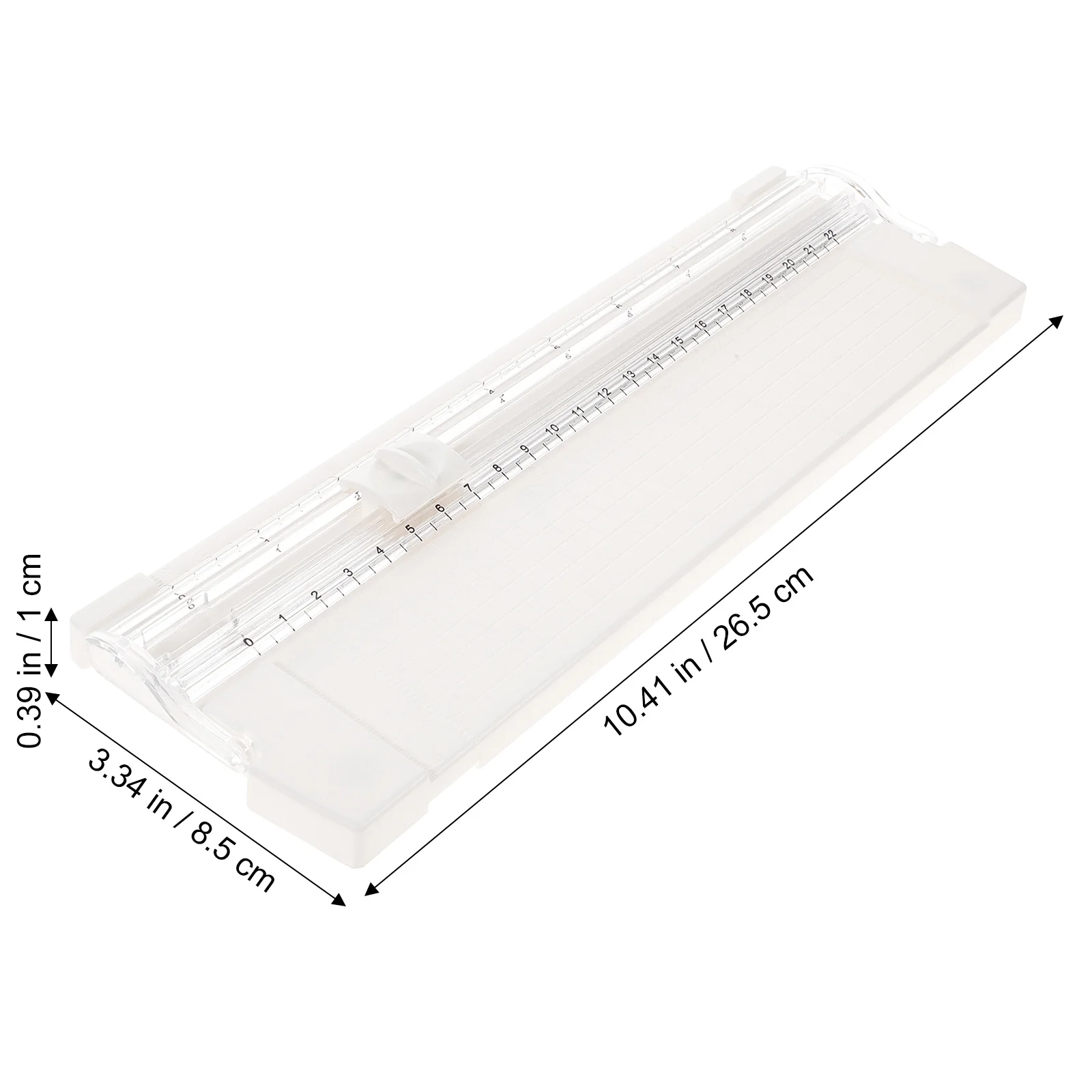 لوح تقطيع الورق الصغير، ماكينة تشذيب بلاستيكية قوية لصور القصاصات والمشروعات المدرسية وخفيفة الوزن وسهلة التخزين