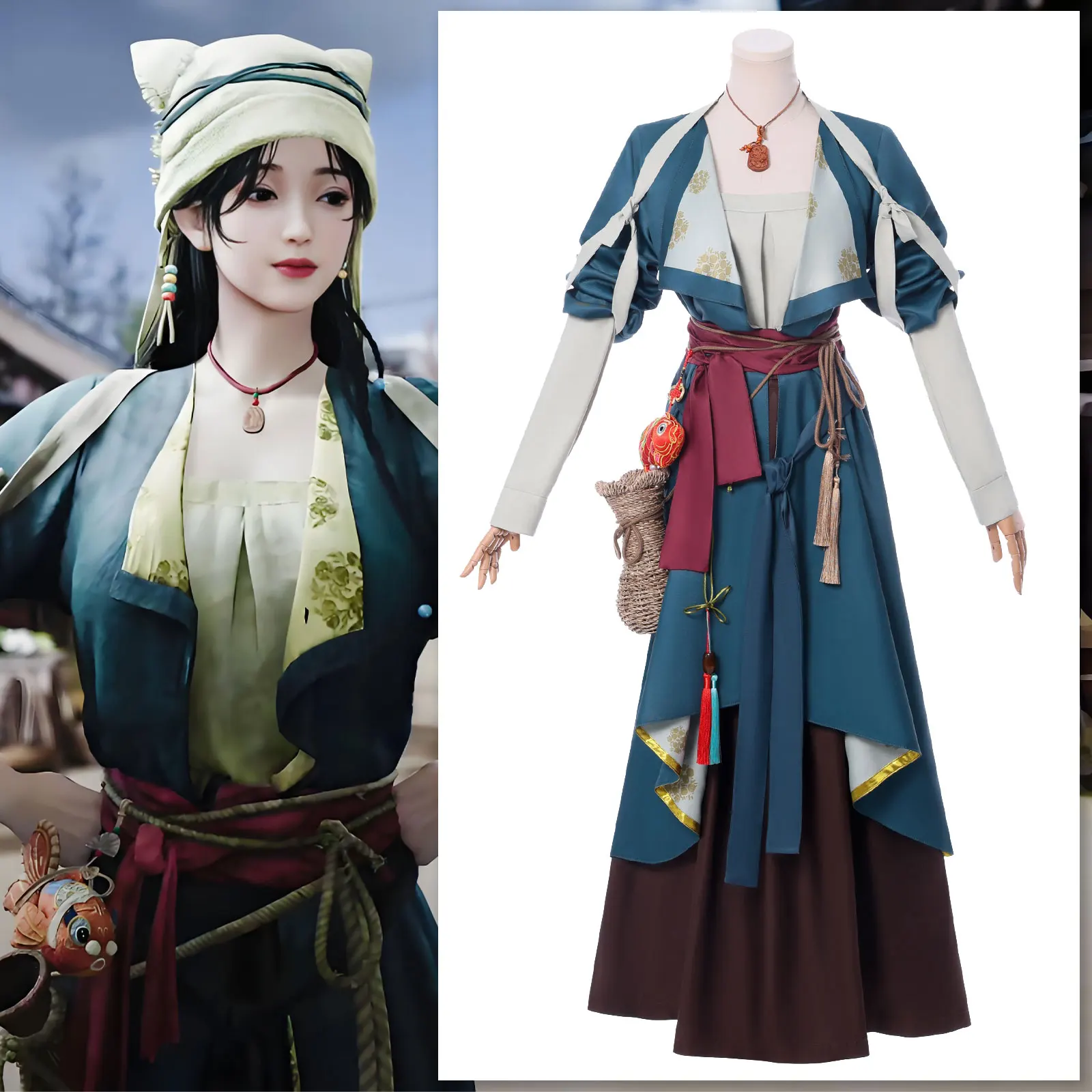 

Where Winds Meet Yingying Cosplay Costume Anime Halloween Costumes Women Uniform