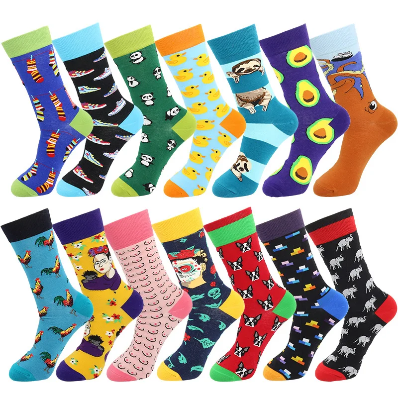 

Spring summer high Quality Harajuku chaussette Style Socks For Women Men's Cotton Hip Hop Socks Man Meias Mens Calcetines