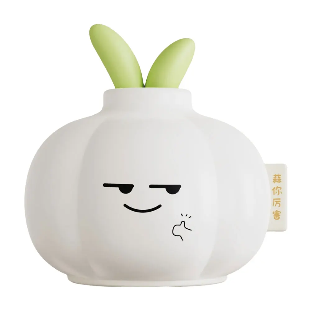 Silicone Pat Night Light Cartoon Sleeping Light Warm Light Creative Bedside Lamp Garlic Nursery Nightlight for Kids Room