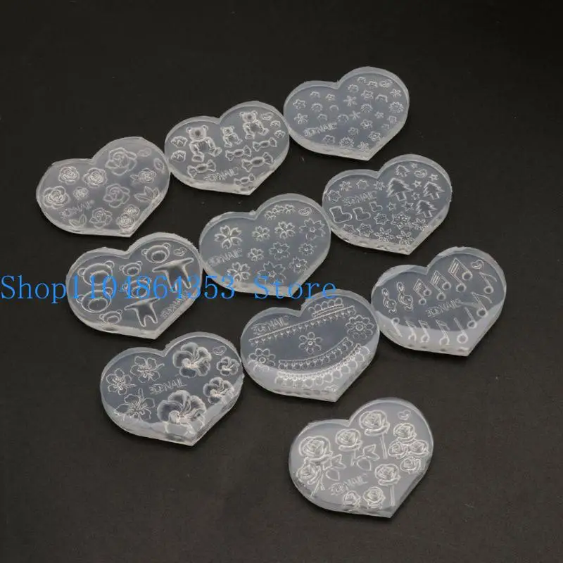 652F 28Pcs Silicone Mold Art Decoration Resin Casting Molds for Manicure Craft