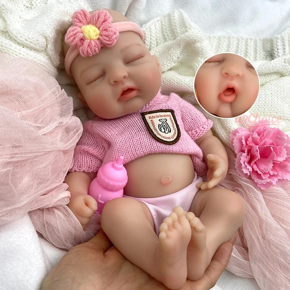 

32 см моющаяся силиконовая кукла Bebe Reborn для девочек, реалистичная 3D-окрашенная кожа, кукла для новорожденных, подарок на день рождения, коллекционные предметы