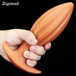 Medical Liquid Silicone Huge Anal Plug Dildos Soft Anal Dilator Penis Stimulate Vagina Anus Sex Toys Big Butt Plug Masturbator