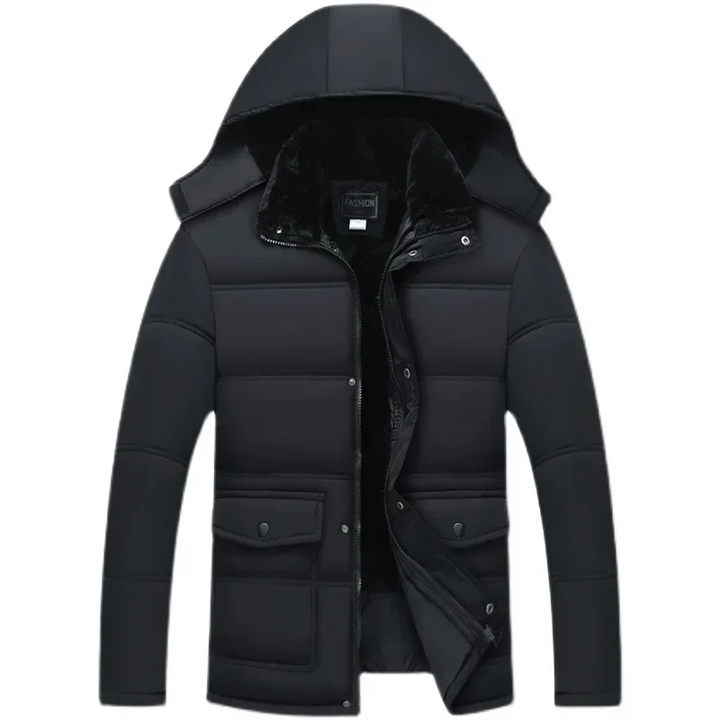 Winter Coat Men Fashion Mens Parkas Thicken Male Thick Warm Coat Parkas Hooded Winter Windproof Man Jacket for Men Clothes Parka