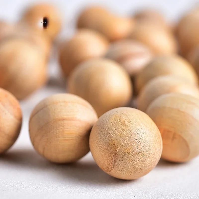 50Pcs Moth Balls Insect Camphor Natural  Wood Wood Ball Mildew Wardrobe Clothes Drawer Pest Control Bug Repellent