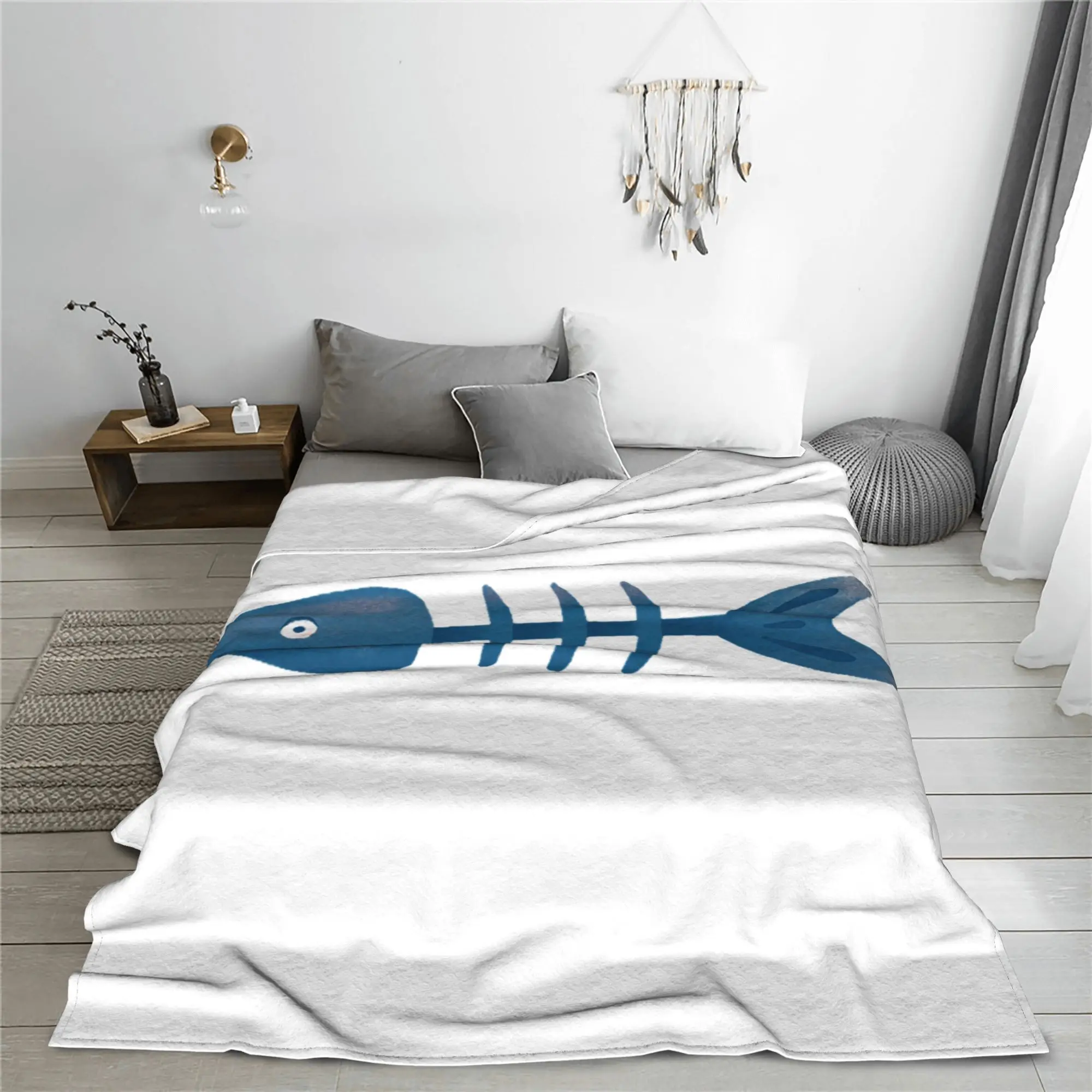 

Одеяла с изображением бедной рыбы, теплое фланелевое одеяло для дивана, постельные принадлежности, уличные пледы, покрывало, одеяло