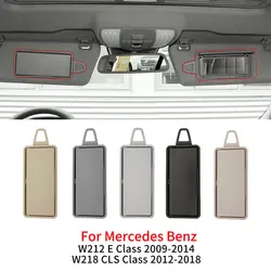 For Mercedes W212 W218 Car Interior Front Sun Shade Visor Makeup Cosmetic Mirror Cover For Benz E Class Class E200 E250 CLS300