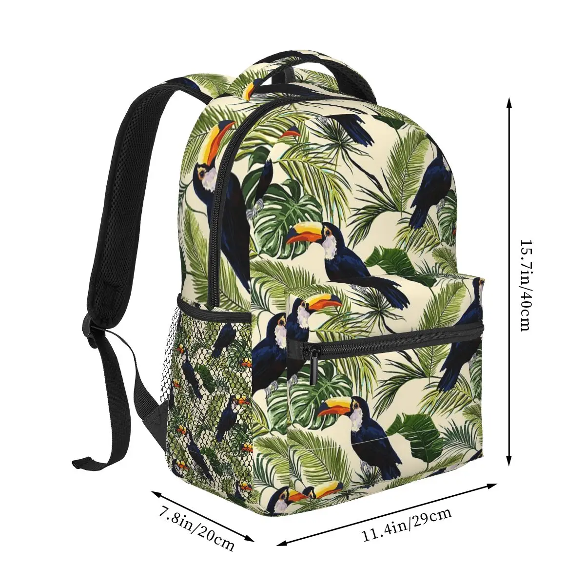 Toucan Backpacks Boys Girls Bookbag Children School Bags Cartoon Laptop Rucksack Shoulder Bag Large Capacity