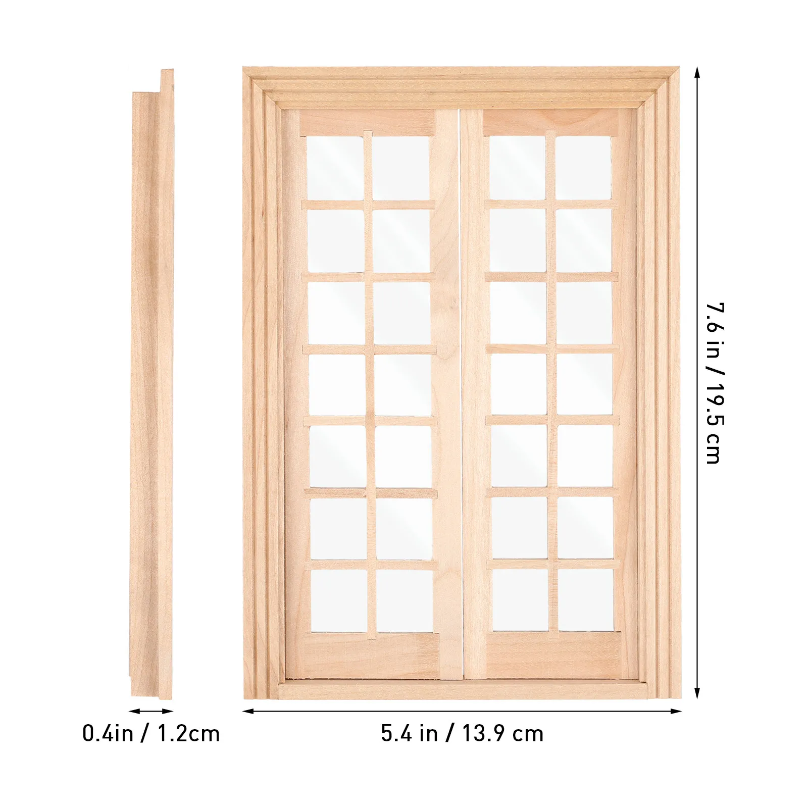 1Pcs Miniature Wood Door Dollhouse Furniture Accessory Creative Design Mini Interior Decor DIY Garden Scene Prop Mini Furniture