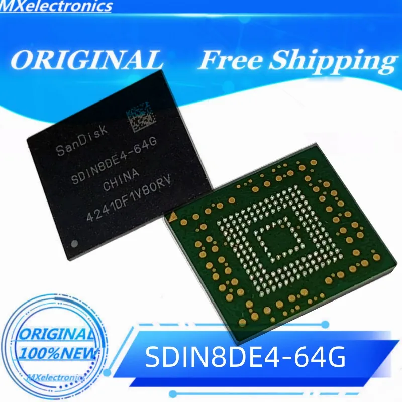 

2PCS~10PCS/LOT 100% NEW SDIN8DE4-64G BGA EMMC 64GB Memory chip