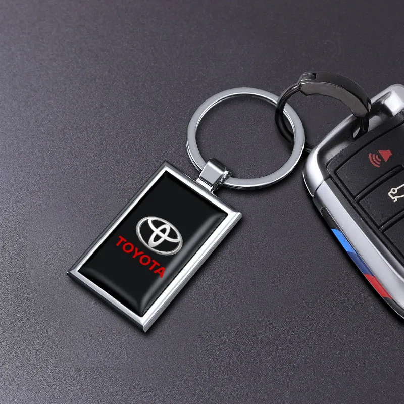 1 قطعة سبائك الزنك سيارة كيرينغ السيارات شعار المفاتيح قلادة الديكور لتويوتا فورتشنر هايلاندر مارك-X ميراي هليكس بيكانتو TRD #6
