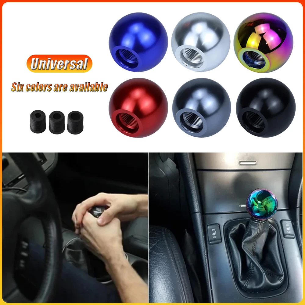 

Manual Transmission Universal Auto Shift Knob Aluminum Ball Gear Shift Knob With Screw Nut Vehicles Interior Replacement Parts