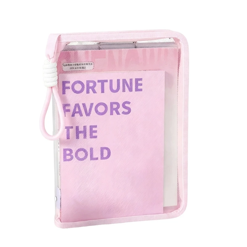 

Hardcover File Organiser Clipboard With Carrying Handle Portable Clear Document Case For Paper Document File Storage