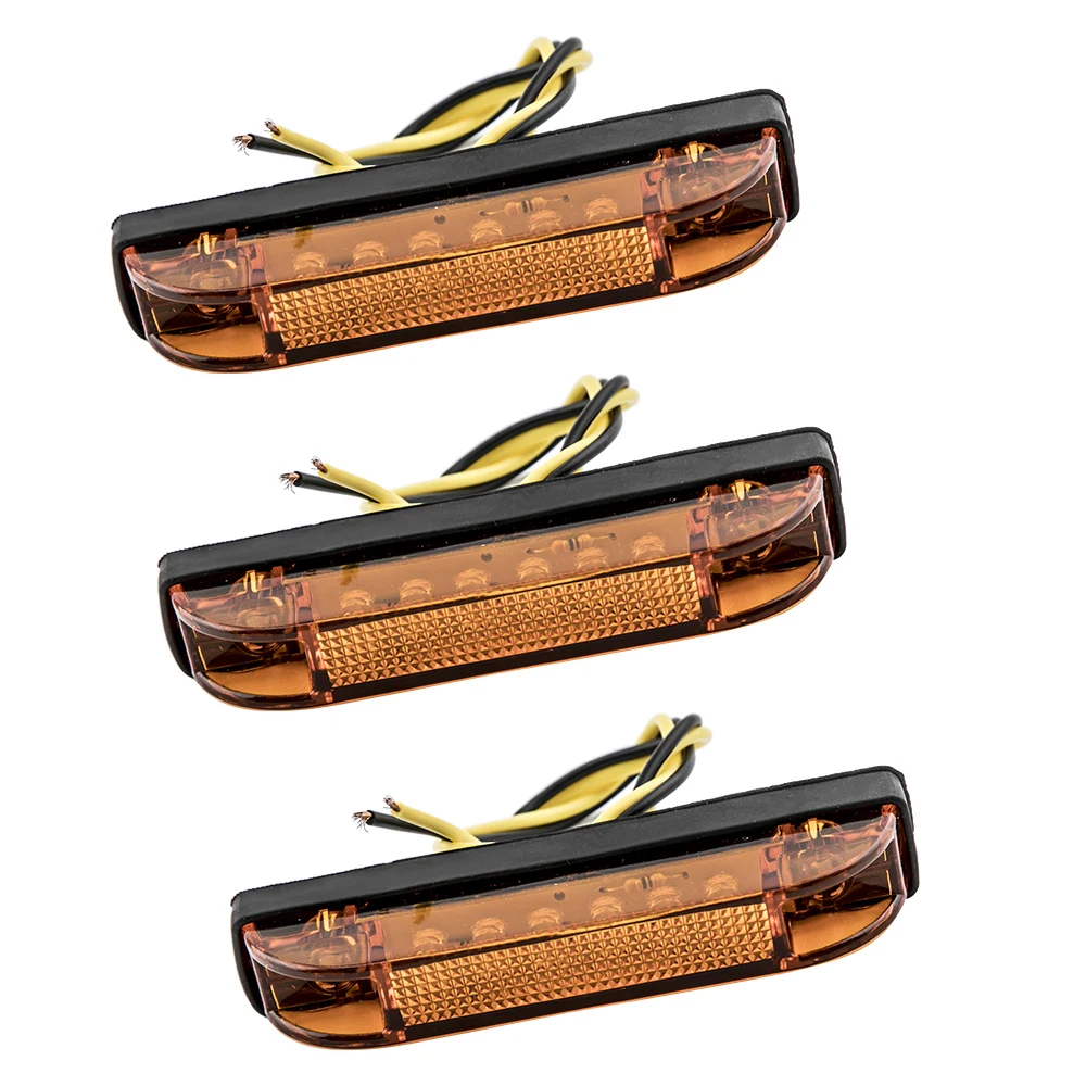 3pcs Smoked Amber LED Marker Light Kit For Toyota Tundra 2014 2015 2016 2017