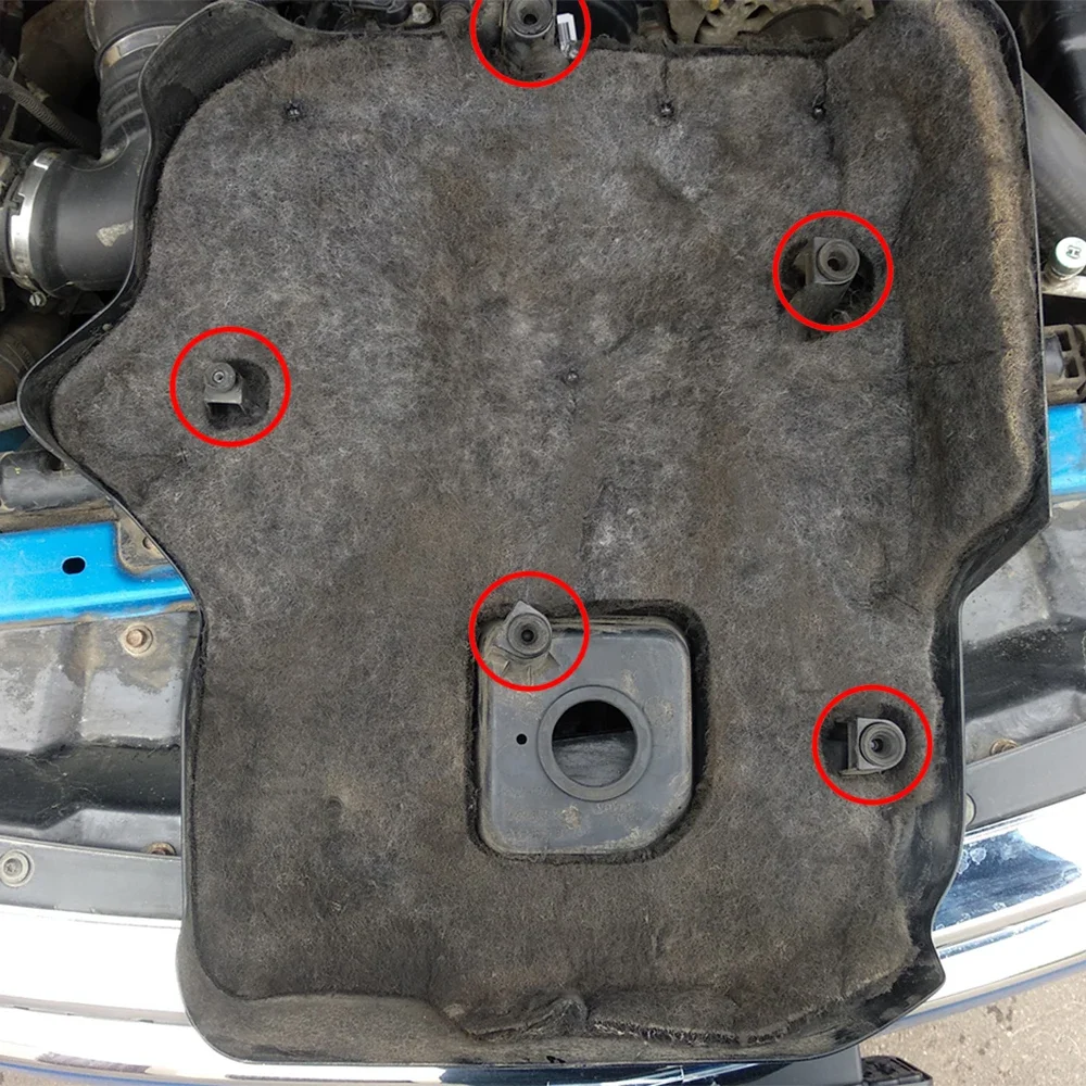 For Benz R-Class W251 V251 2006 2007 2008 2009 - 2014 R280/300/320/350CDI Engine Hood Cover Grommets Mount Bung Buffer 5
