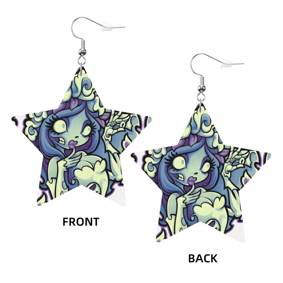 مخصص أنيمي فيلم C-Corpse العروس استرخى إسقاط أقراط الأقراط الجلدية للنساء موضة الحزن قصة حب للحزب #3