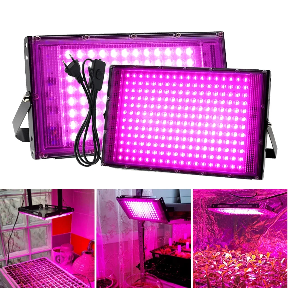 Luz Led de espectro completo para cultivo de plantas, lámpara hidropónica de 220V, luz LED para plantas, fitoamplificadores, luz para invernadero,