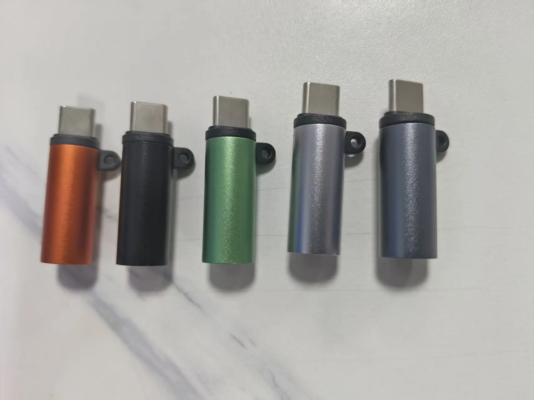 Type‑C Male Heating Adapter, Aluminum Alloy Shell, Portable Heating Connector, With Lanyard Hole, Multi‑Color Optional
