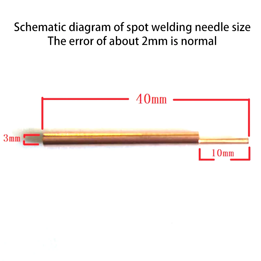 18650 Battery Handheld Spot Welding Pen Spot Welding Machine Accessories Copper 16/25 Square DIY Spot Welding Special Pen