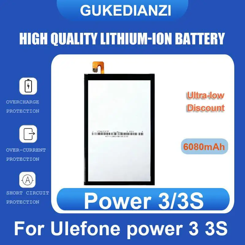 

Battery For Ulefone power 3 3S Mix 1 MTK6750T Tiger 5.5" HD MTK6737 Metal Armor X6 X10 Pro Vienna 22 GQ3036 GQ3056 HD426488PLV