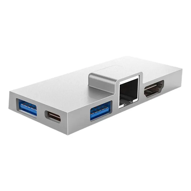 

A46M-7-In-1 Docking Station Type-C Hub Pro 8 9 X With 4K RJ45 USB 3.0 Memory Card Reader