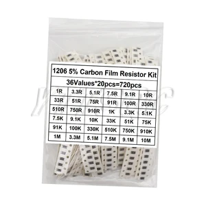 660 buah 200 buah 720 buah 4000 buah 0402 0603 0805 1206 1210 2512 kit resistor smd kit bermacam-macam igmopnrq 10k 100k 1k 1r 100r 220r 1% 5% 12 registrasi penjualan terbaik - №