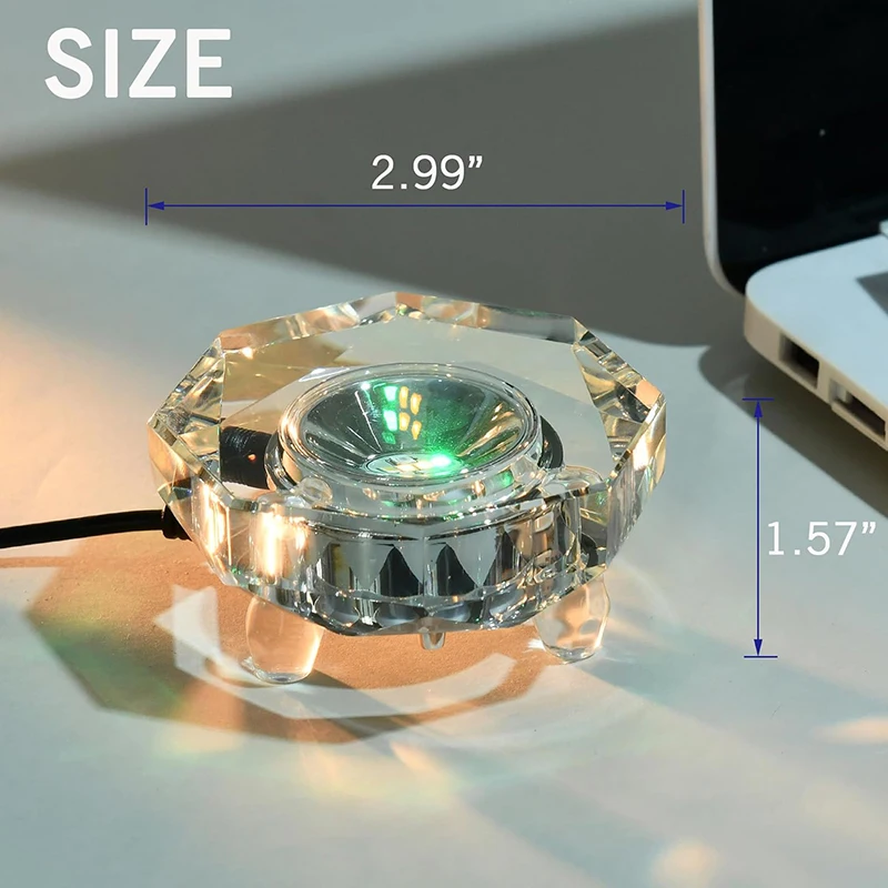 Color Changing LED Light Base Crystal Display Stand for 3D Crystal Art Lighted up Small LED Holiday Party Decoration