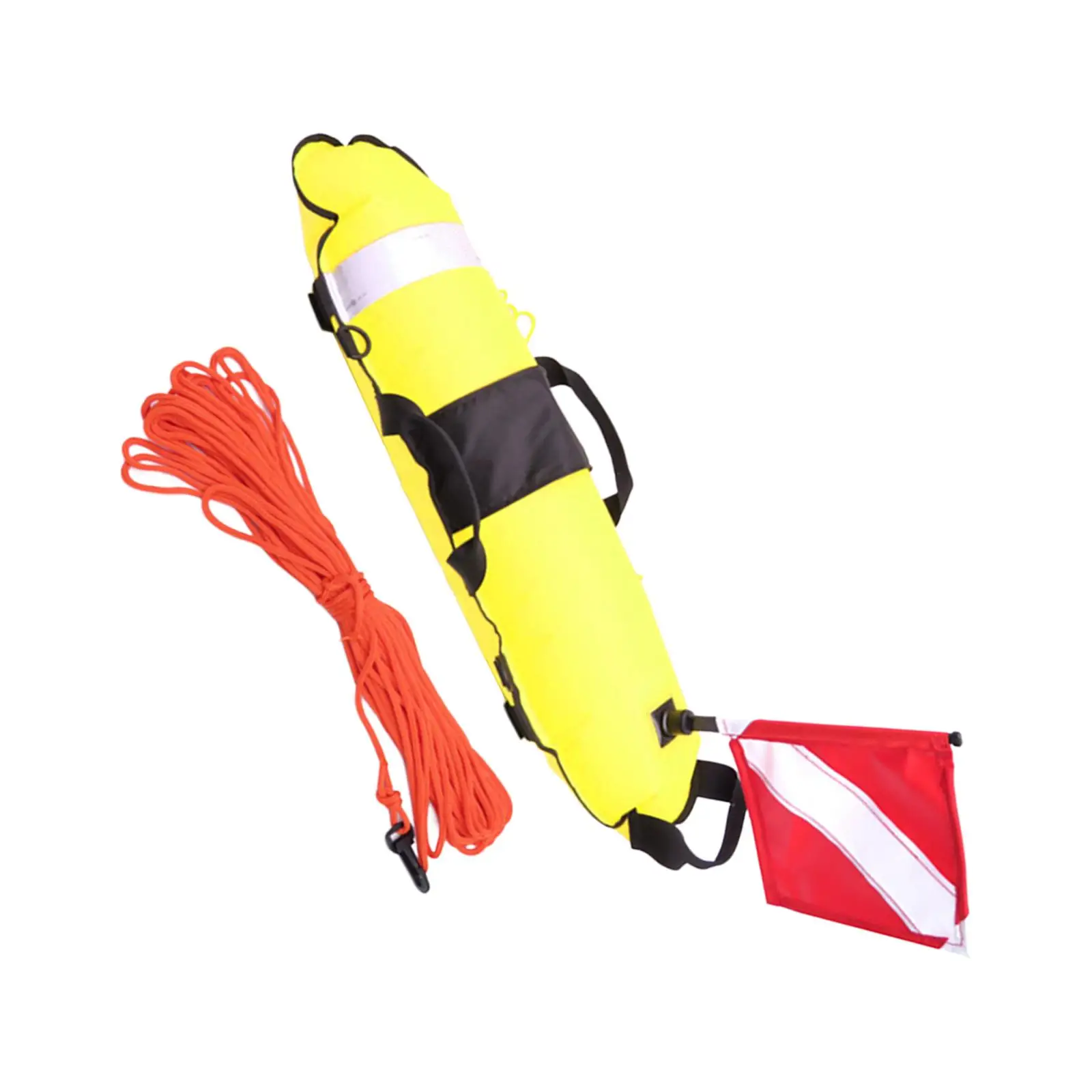 Diving Buoy Marker with Ropes Inflatable Float Training Buoy Float Sign Safety Gear Equipment for Scuba Diving Spearfishing