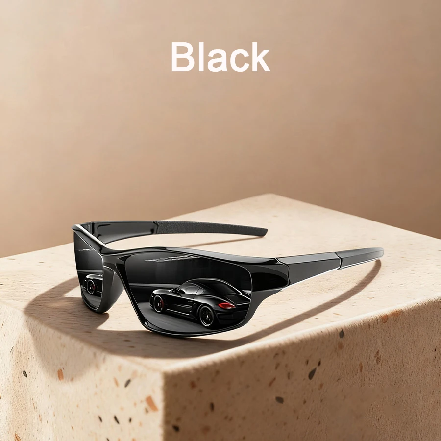 Modische Vintage-Sonnenbrille mit klarem Rahmen für Angeln, Autofahren, Sport, Laufen, Bergsteigen, Sonnenbrille für Damen und Herren – Detail 1