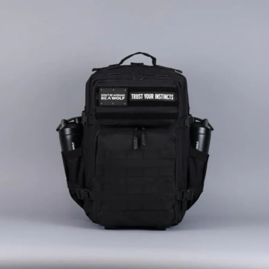 WOLFpak 45L Athletic Gym Rucksack – Robustes, wasserdichtes 1000D-Oxford-Material mit MOLLE-Gurtband, Laptoptasche und Dual-Cup-Halterung