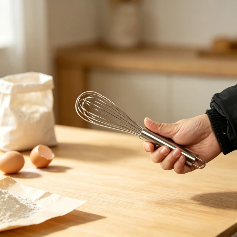 Thickened Stainless Steel Manual Egg Whisk Multi-size Hand Mixer Baking Tool for Whipping Cream Eggs and Dough Stirring