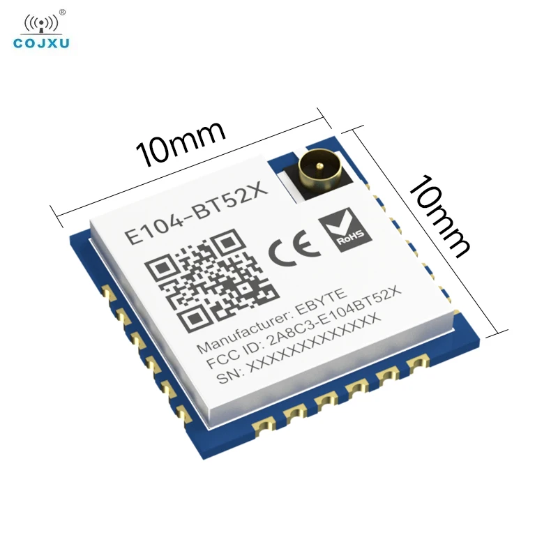 DA14531 Bluetooth to Serial Port Module BLE5.0 COJXU E104-BT52X Low Power Consumption Small Size SMD Wireless Module