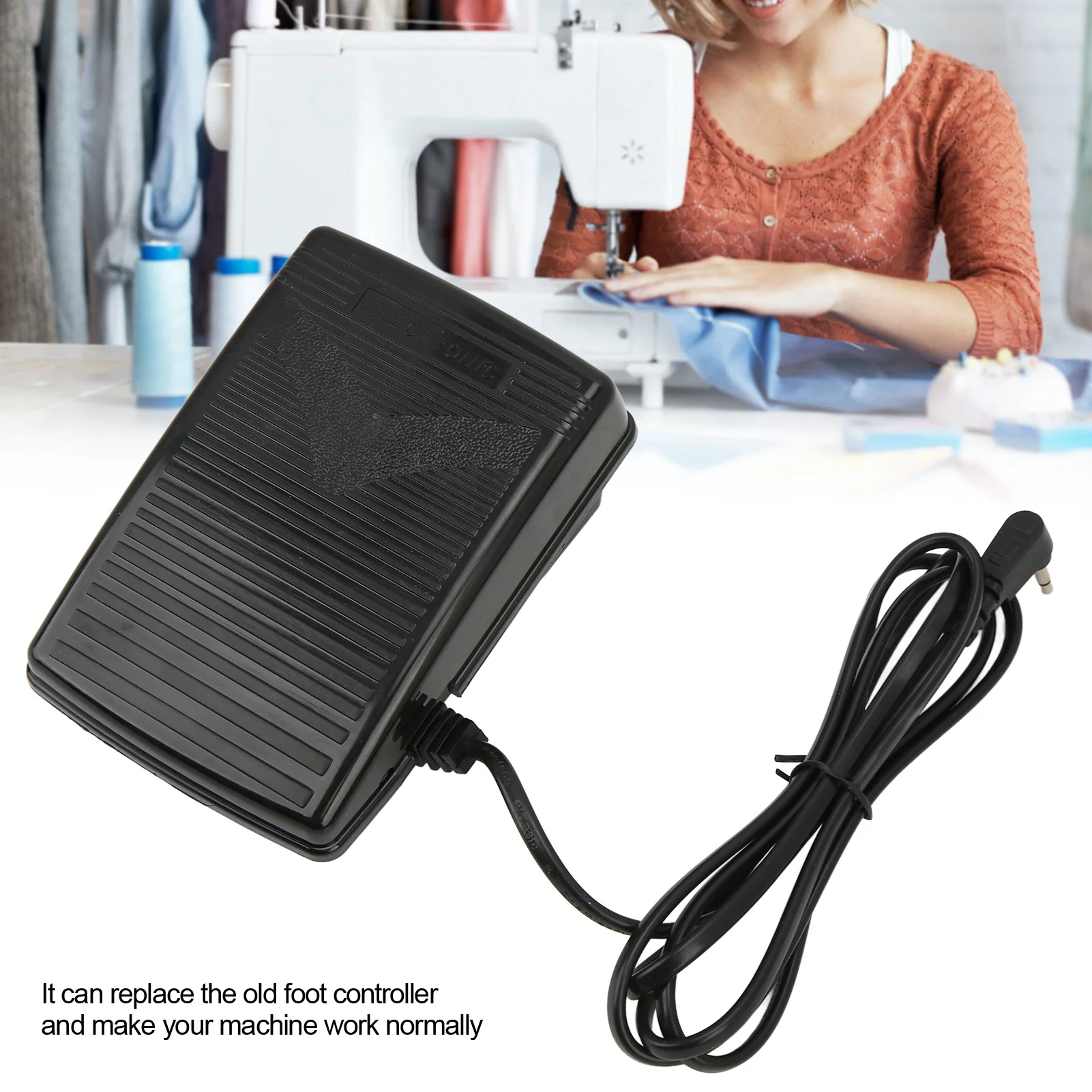 Sewing Machine Foot Control Pedal Plastic Material Sewing Machine Foot Controller For Singer SC220 6160 6180 5400 XL‑400