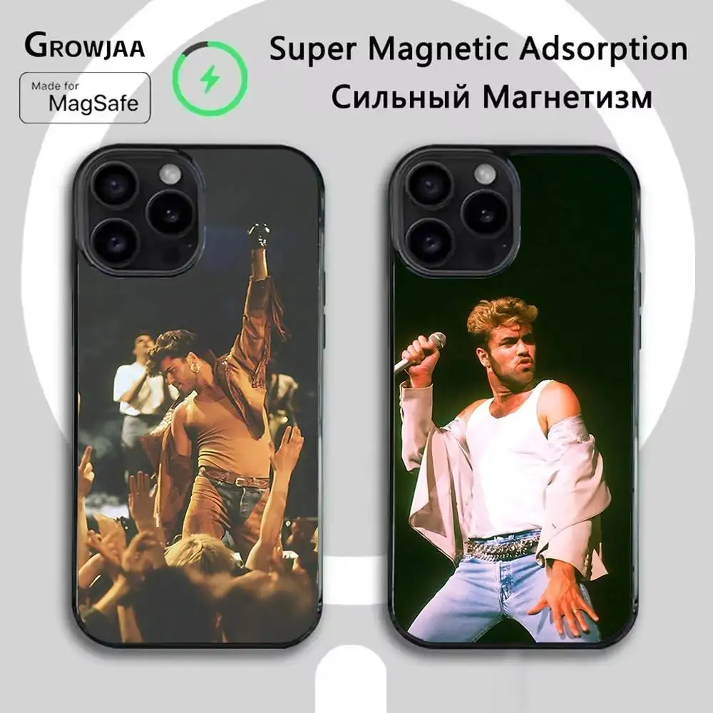 

Singer G-George M-Michael Phone Case For iPhone 16e,16,15,14,13,12,11,Plus,Pro,Max,Mini Magsafe Magnetic Wireless Charging