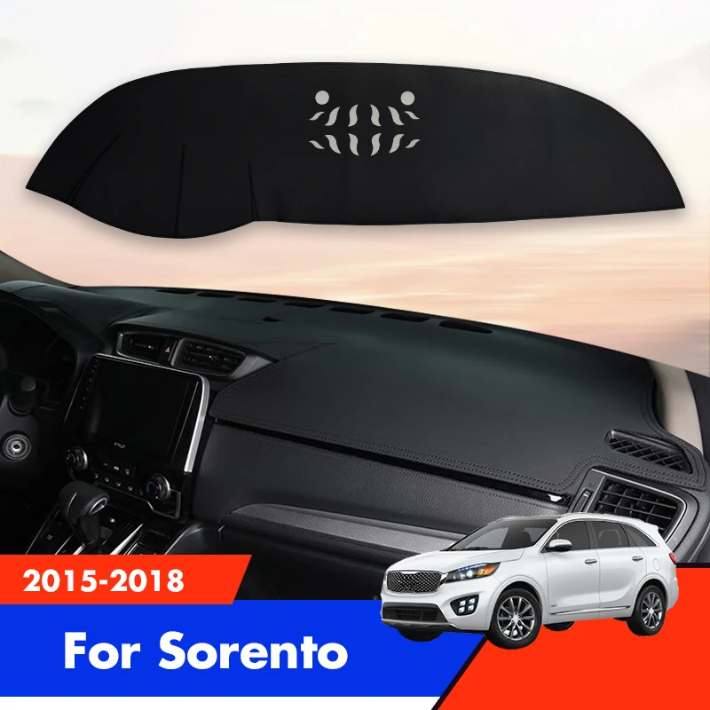 

Car Dashboard Mats Covers For Kia Sorento 2018 2017 2016 2015 Sun Shade Instrume Panel Accessories Parts Waterproof Decoration