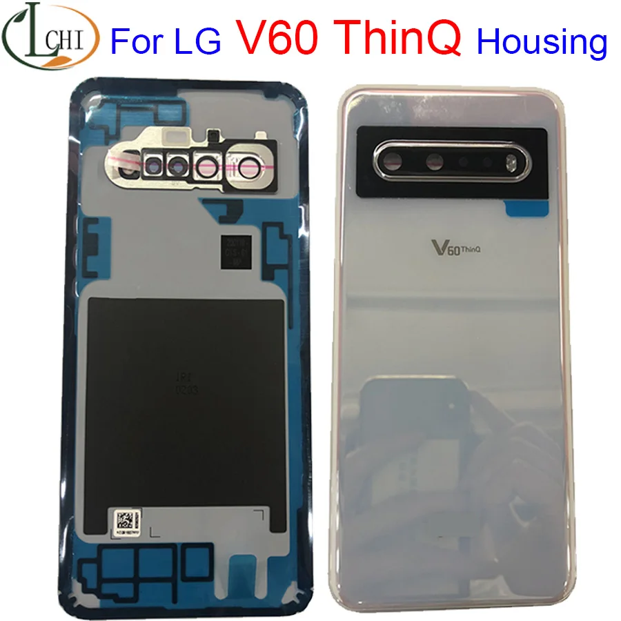 NEUE Original Für LG V60 ThinQ Batterie Abdeckung Zurück Glas Gehäuse Zurück Fall Backshell Für LG V60 Thinq Zurück Batterie Abdeckung