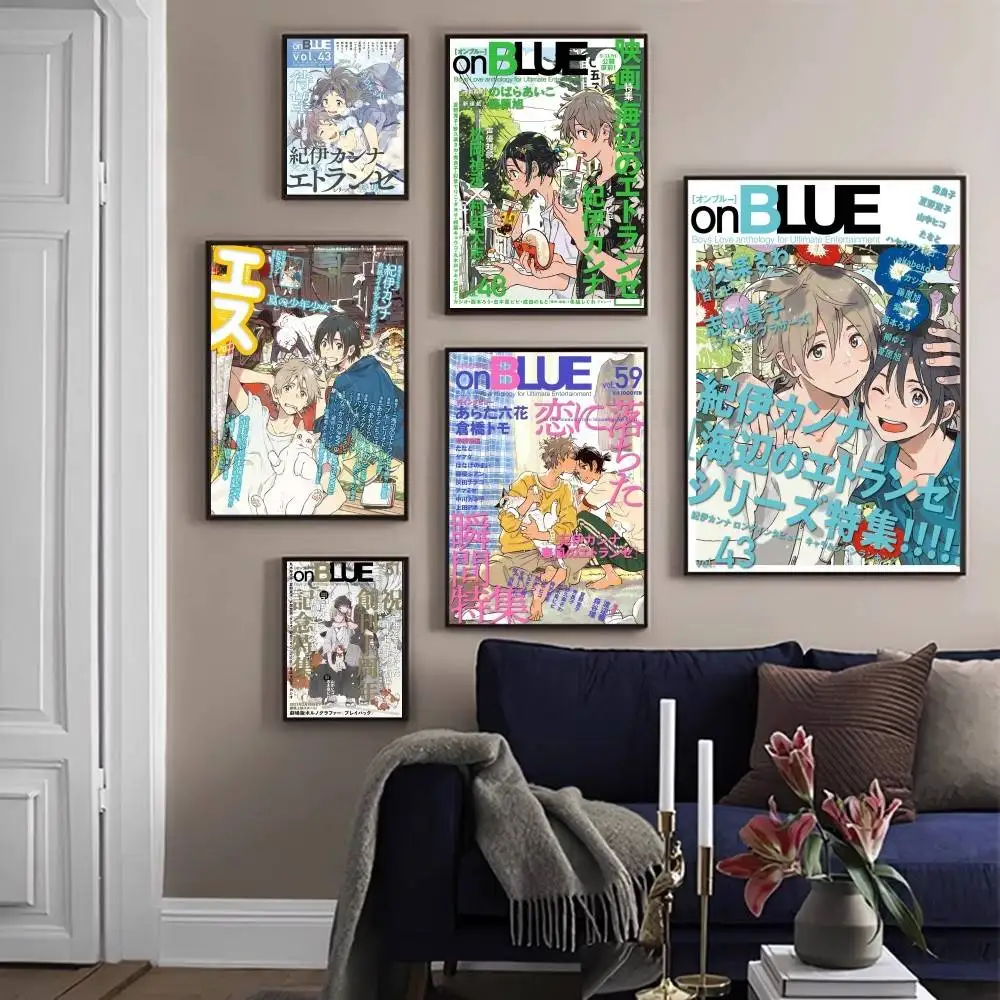 

Umibe No Etranger Whitepaper Poster Waterproof Paper Sticker Coffee House Bar Posters Wall Stickers