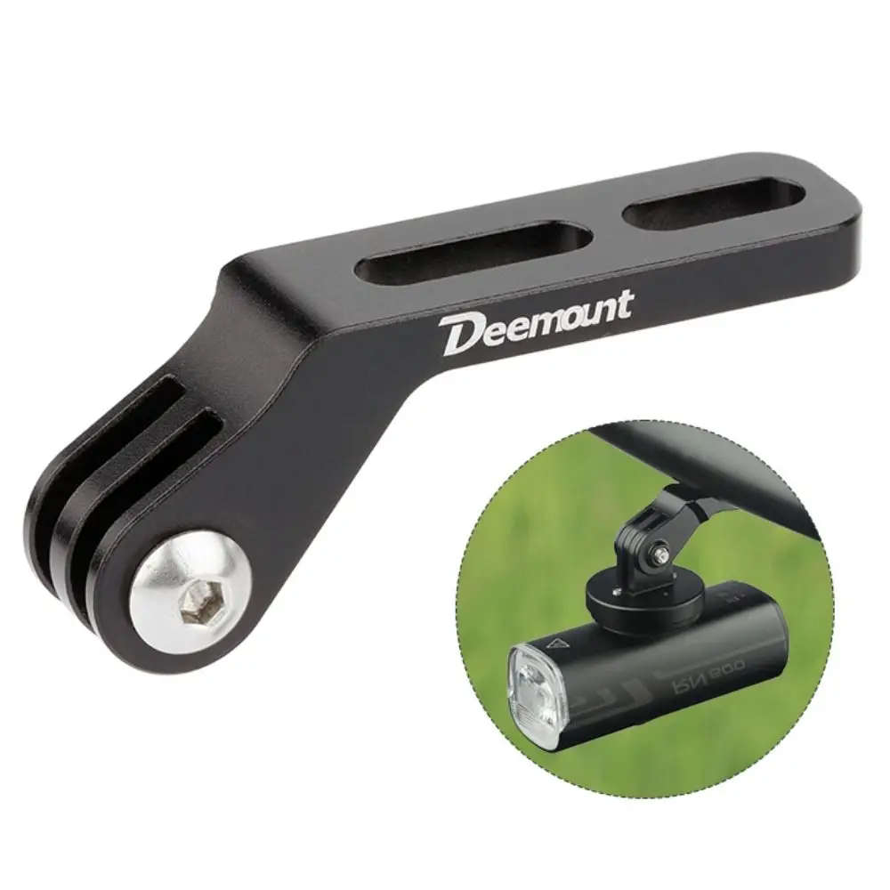 Integrated Bicycle Handlebar Below Bracket 2 Preset Holes Sturdy For GoPro Camera Mount 360° Rotatable Compact Extension Adaptor